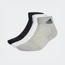 adidas 三双装舒适短筒袜子男女 IA3948
