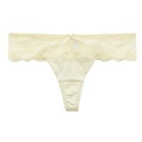 曼黛玛琏 女性感透明蕾丝刺绣低腰T裤 a57f624082