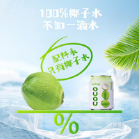 畅允越南畅允trobest100%纯椰子水240ml*6罐装无添加果汁饮料 Trobest椰子水240ml*6罐