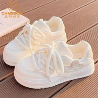 美驼世家 CAMSSOO 美骆世家夏季透气小白鞋女2025新款网面鞋百搭小众配裙子运动板鞋