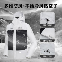 诺诗兰 春夏男士GORE-TEX冲锋衣防水防风单层徒步外套NWJEH5501S 纯黑色/山影灰色 170/M