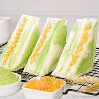 斑马日记 新日期香芋泥肉松夹心面包牛油果味双拼三明治下午茶面包一整箱