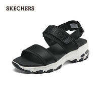 Skechers斯凯奇夏季女鞋厚底漏趾凉鞋百搭外穿软底透气户外沙滩鞋