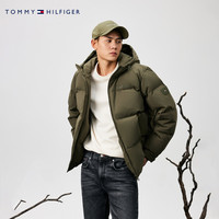 【柔顺双面布】Tommy男装简约小绣标纯色圆领内搭套头衫卫衣39024 藏青色DW5 M