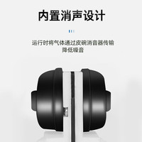 SOBO氧气泵低音鱼缸增氧机养鱼增氧泵充氧泵小型家用制氧机 4W 单孔 SB-718 +气石+全套配件