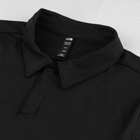 北面（The North Face）POLO衫短袖男25春夏户外舒适透气T恤半袖|8DFT JK3/黑色 S /165