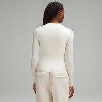 lululemon丨Nulu 女士圆领长袖 T 恤 LW3HPRS 骨白 XS