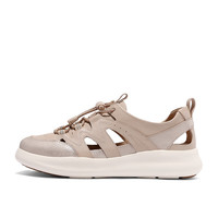 森达罗马凉鞋女款2025夏运动风休闲猪笼鞋4CFQ1BK5 粉色 40