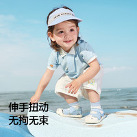 巴拉巴拉婴儿t恤宝宝上衣男童短袖Polo服2025夏装薄凉爽舒适