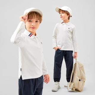 男童全棉长袖Polo衫春秋儿童珠地网眼运动T恤