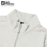 Jack Wolfskin狼爪抓绒衣女秋季运动户外日常休闲透气防风保暖薄款内胆外套 A0029/海豹白 M/165/88A