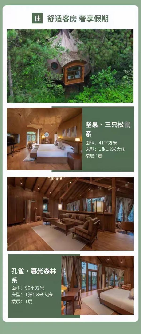 在森林氧吧里 享受木屋上的独特风景!贵州兴义云屯星空野奢酒店 多房型1晚套餐(含早+旅拍+游园大礼包等)