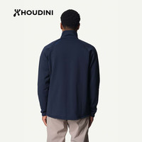 HOUDINI胡丁尼 Power Up 高阶魔术师 男款户外保暖弹力舒适立领抓绒衣 Blue Illusion（幻象蓝） XXL 身高180CM以上体重95-100kg