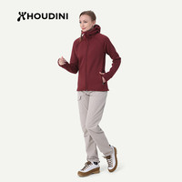 HOUDINI胡丁尼Power Houdi魔术大师户外25春新女保暖抓绒衣外套 Cab Red（红酒红）24 M（身高160-175cm体重60-70kg）