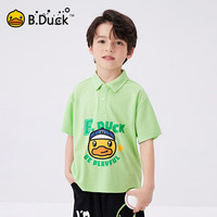 B.Duck小黄鸭童装男童短袖POLO衫儿童T恤新款夏装男孩半袖上衣