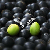 燕之坊有机黑豆绿芯新货生的绿心东北黑大豆五谷杂粮豆打豆浆
