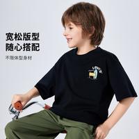 Levi's25夏李维斯童装短袖T恤男女童短t纯色印花透气儿童短袖