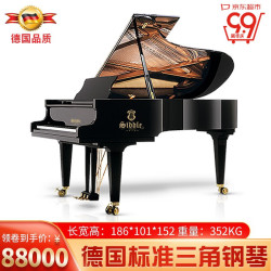 西德尔 Siddle SD186 尊享黑色烤漆三角钢琴 88键