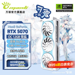 万丽 manli 万丽 GeForce RTX 5070 OC 12GB 雪狐 显卡