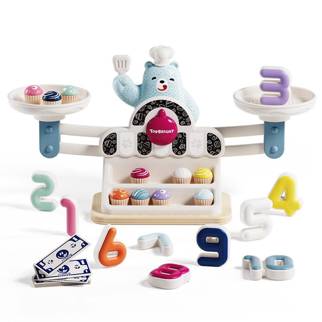 特宝儿 小熊数字天平游戏 木制玩具