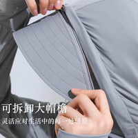 猫人冰丝防晒衣男夏季薄款透气防紫外线大码专业防晒服钓鱼外套 浅白茶【男款】原纱防晒可拆帽檐 5XL 【男205-255斤】