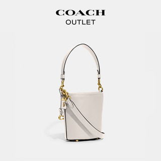 蔻驰（COACH）奥莱女士DAKOTA 16号水桶包 B4/粉笔白色