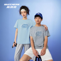 斯凯奇2025年夏季时尚舒适男女款成人中性舒适版型针织短袖T恤衫 S