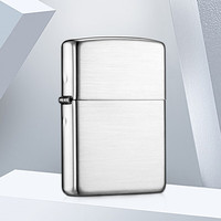 ZIPPO之宝防风煤油打火机 银机常规拉丝 商务系列男 单机礼盒 银机-常规-拉丝【单机无油】