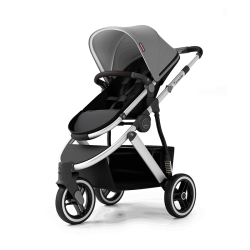 Babyruler 高景观婴儿推车 浅灰色