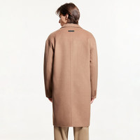 杰克·琼斯（JACK&JONES）男装春秋商务休闲中长款毛呢大衣男子呢子外套合集 E11咖色 2XL 190