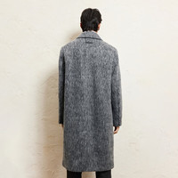 杰克·琼斯（JACK&JONES）男装春秋商务休闲中长款毛呢大衣男子呢子外套合集 224427003中花灰 3XL 195