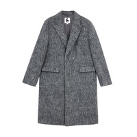 杰克·琼斯(JACK&JONES)男装春秋商务休闲中长款毛呢大衣男子呢子外套合集 224427003中花灰 XL 185