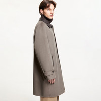 杰克·琼斯（JACK&JONES）男装春秋商务休闲中长款毛呢大衣男子呢子外套合集 224427002驼色 XL 185