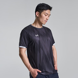 安德玛（Under Armour）安德玛男女同款足球训练运动跑步休闲透气舒适圆领短袖T恤 M
