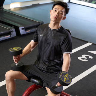 安德玛（Under Armour）安德玛男女同款足球训练运动跑步休闲透气舒适圆领短袖T恤 M