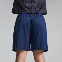 安德玛（Under Armour）速干运动短裤男女夏季吸湿排汗透气足球训练跑步针织五分裤XL 蓝色 -409