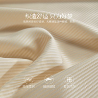 水星家纺天丝棉四件套提花套件被套床单轻奢家用床上用品