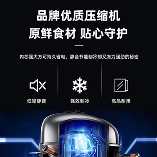 CHIGO/志高 BCD-156 一级能效 128L 银色双开门冰箱