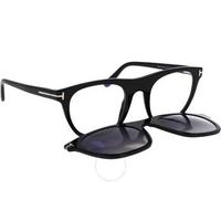 Blue Light Block With Grey Gradient Clip-On Oval Men's Eyeglasses FT5895-B 001 51