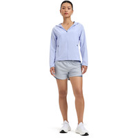 安德玛（UNDERARMOUR）夏日女子户外梭织连帽训练运动防晒服6007543 淡蓝紫色539 XL