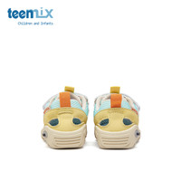 天美意童鞋2025夏季凉鞋女童软底网面男童包头户外溯溪沙滩鞋 珠贝白 32码