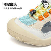 天美意童鞋2025夏季凉鞋女童软底网面男童包头户外溯溪沙滩鞋 香草黄 32码