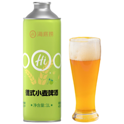 海底捞 德式小麦精酿啤酒整箱1L*6罐装特价