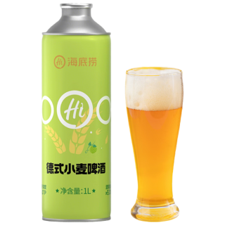 百亿补贴：海底捞 德式小麦精酿啤酒海底捞德式小麦精酿啤酒整箱1L*6罐装特价