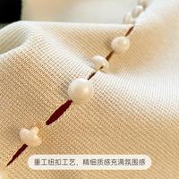 【高智老钱风】翻领针织马甲女夏款高级感打底背心蕾丝拼接小上衣