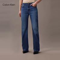 Calvin KleinJeans【凉感】春夏新款女士美式复古ck宽松微喇牛仔裤47AB724 UN2-