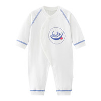 唛巴兔 MIEBBETUE 班杰威尔婴儿衣服春夏秋季新生儿衣服纯棉宝宝连体衣内衣睡衣长袖哈衣爬服 四季笑脸 66cm (3-6个月)