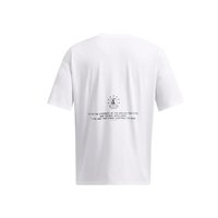 安德玛（UNDERARMOUR） Project Rock强森男子高克重运动休闲短袖T恤1386892 白色100 3XL