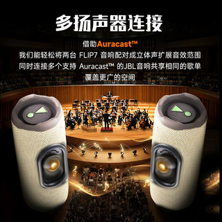 JBL FLIP7 赛道扬声器 番石榴粉 便携式蓝牙音箱