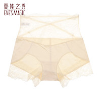 夏.娃.之.秀内裤女轻薄款透气舒适包臀中腰柔软裸感女生三角短裤衩提臀底裤 杏色 (K3072） 1条 L